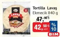 EKMECİK TORTİLLA LAVAŞ 840 G EKMECİK TORTİLLA LAVAŞ 840 G